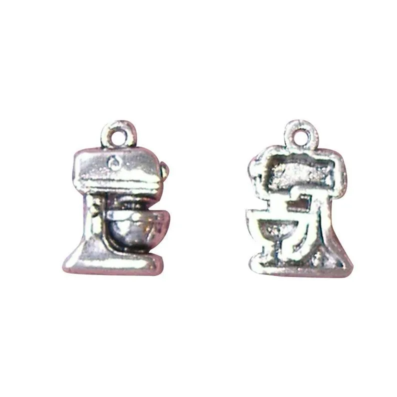 10 Pcs Tibetan Silver Food Mixer Cooking Kitchen Appliance 16X10mm Charms Pendants