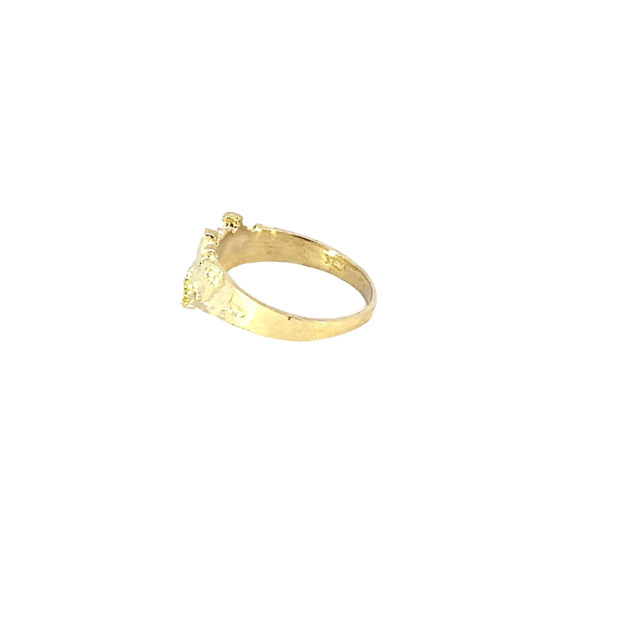 10K Gold Small Nugget Ring 2 Grams