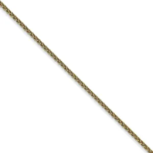 1.25mm 10k Yellow Gold Solid Spiga Chain Necklaces