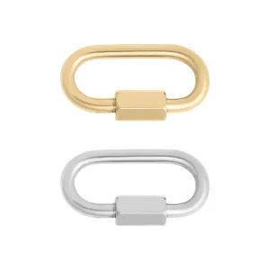 18K Gold PVD Stainless Steel Classic Carabiner / ENC0034