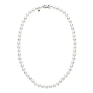 18" Akoya Cultured Pearl Strand Necklace – 18K White Gold Clasp