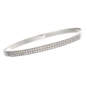 1ct - 18k White Gold Diamond Bracelet