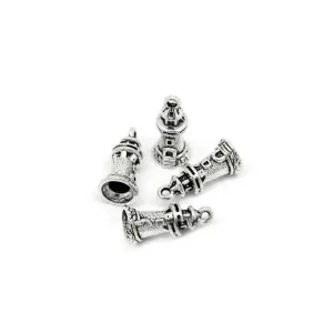 5 Pcs Tibetan Silver Lighthouse Sea Sailor Ships 21mm x 9mm 3D Charms Pendants