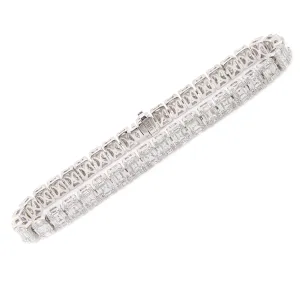 6.82ct Diamond White Gold Bracelet