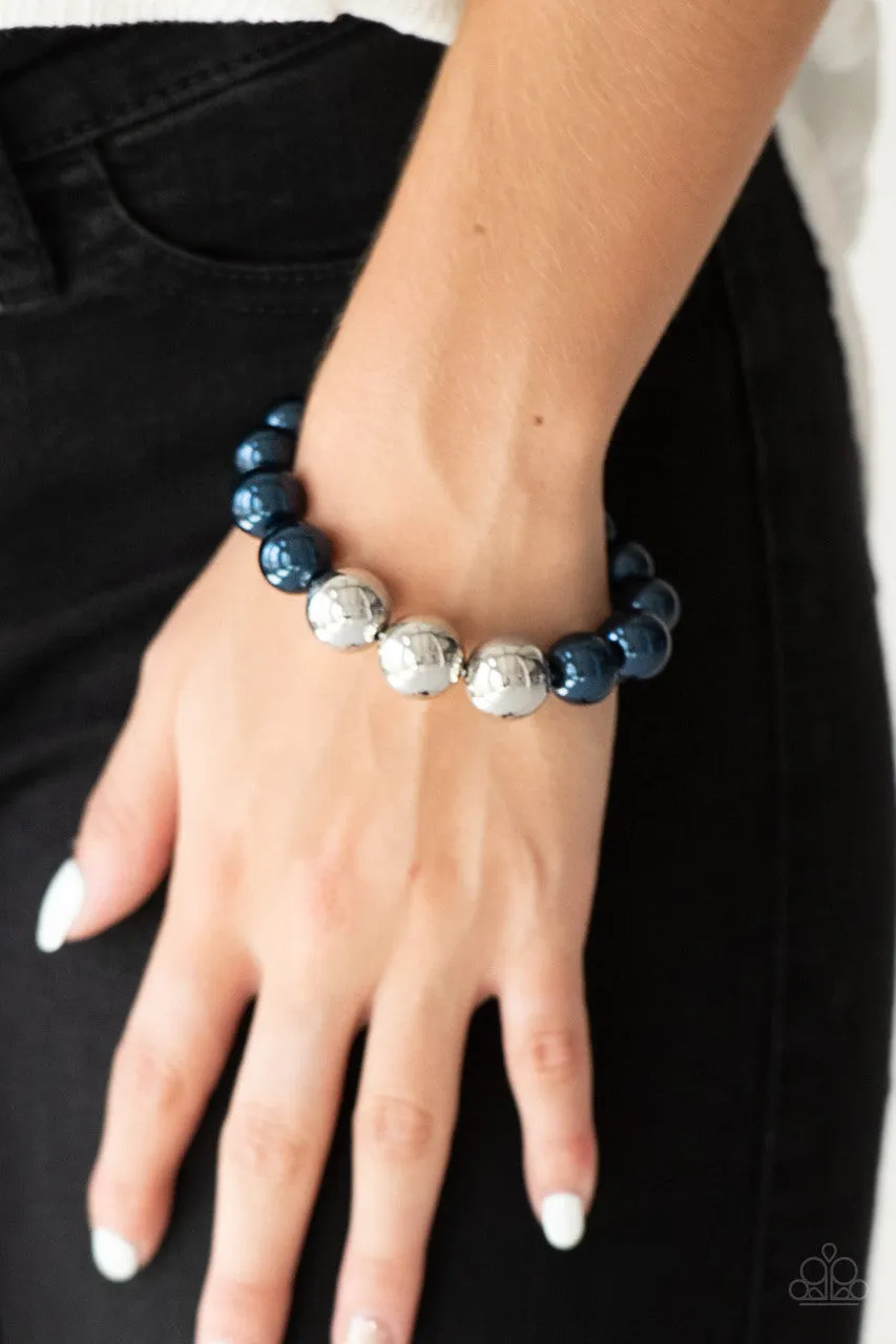 All Dressed UPTOWN Blue Paparazzi Bracelet