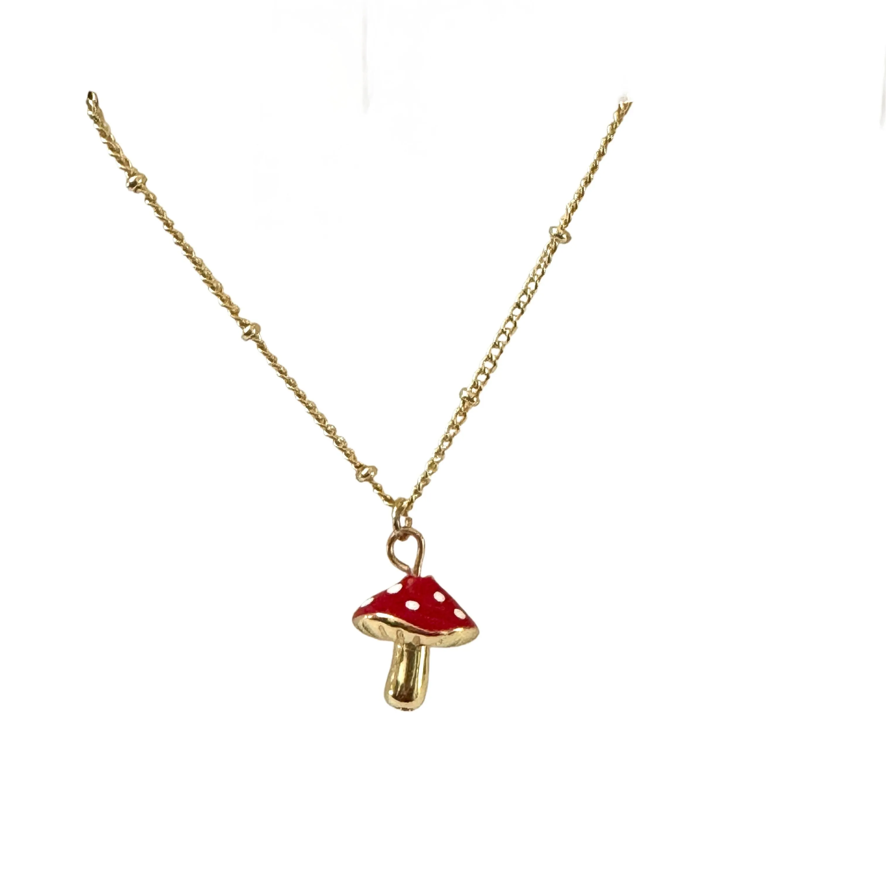 Amanita Classic Mini Mushroom Necklace