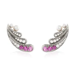 Amara Pink Sapphire Earrings