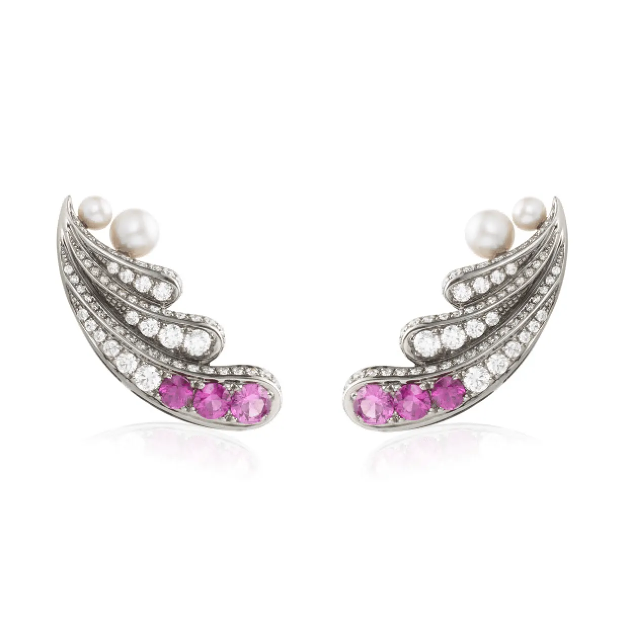 Amara Pink Sapphire Earrings