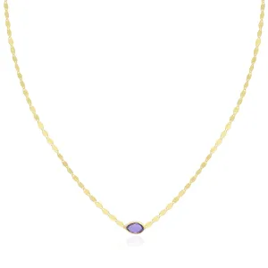 Amethyst Disco Necklace