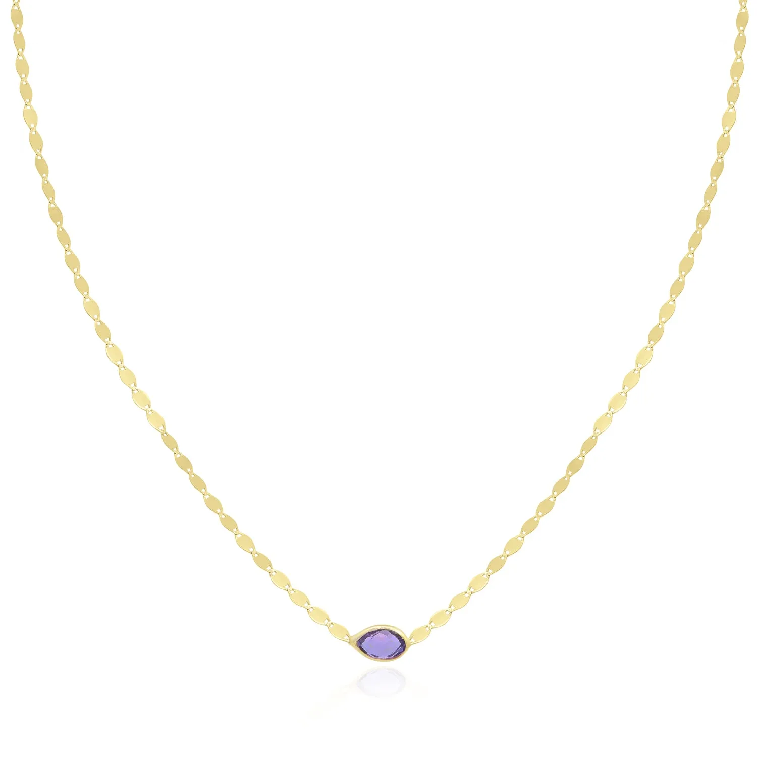 Amethyst Disco Necklace