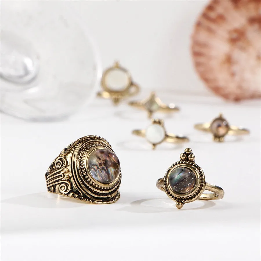 Antique Gold Knuckle Rings