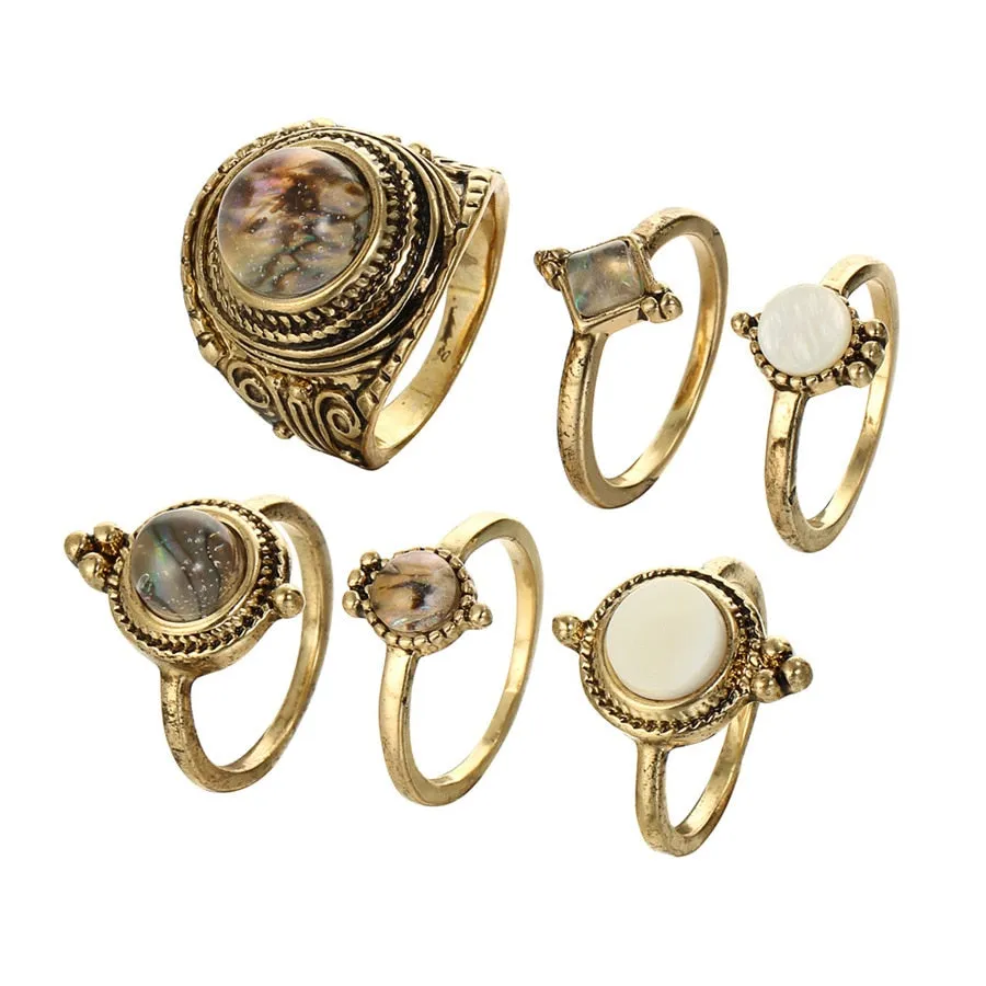 Antique Gold Knuckle Rings