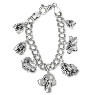 Basset Hound Bracelet Jewelry Sterling Silver Handmade Dog Bracelet BHBR