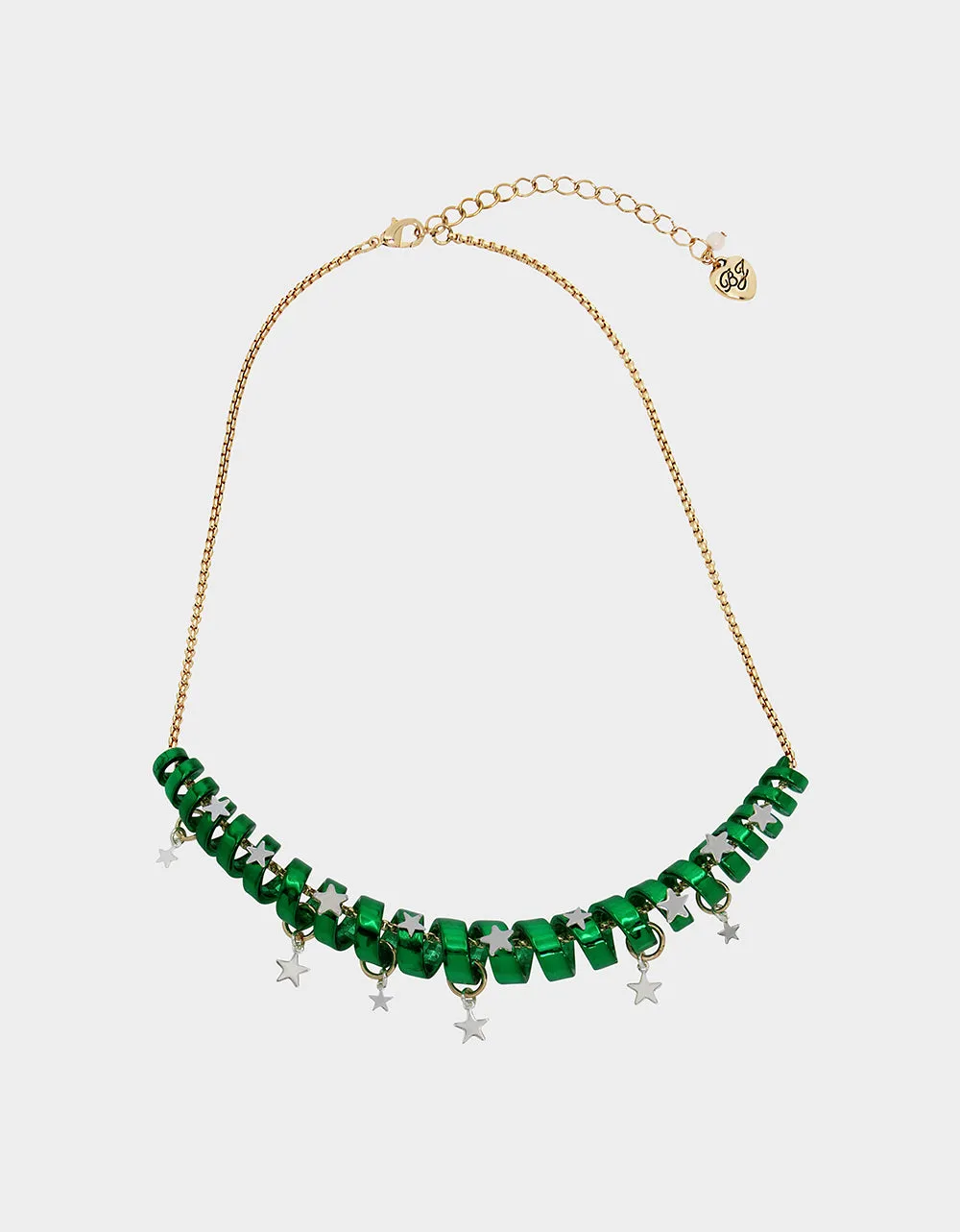 BETSEYS HOLIDAY COIL NECKLACE GREEN