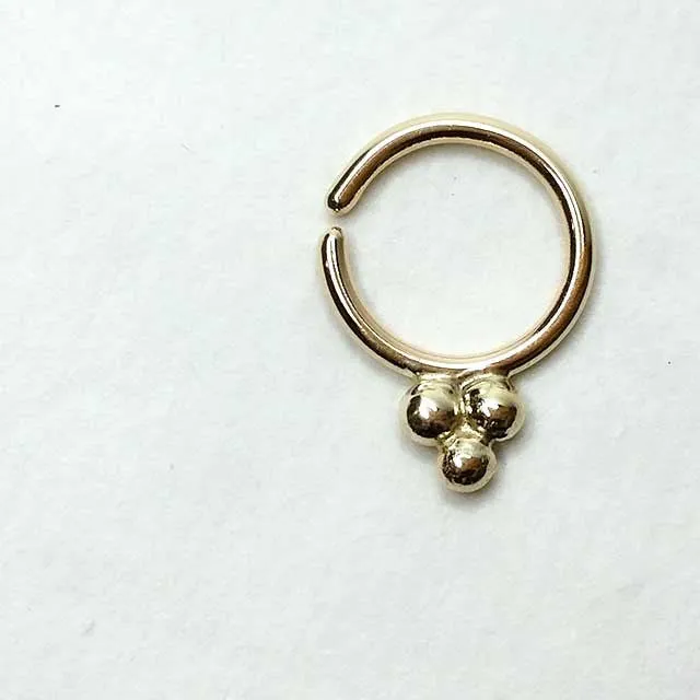 Bindi Mod - 14k Gold Septum Ring