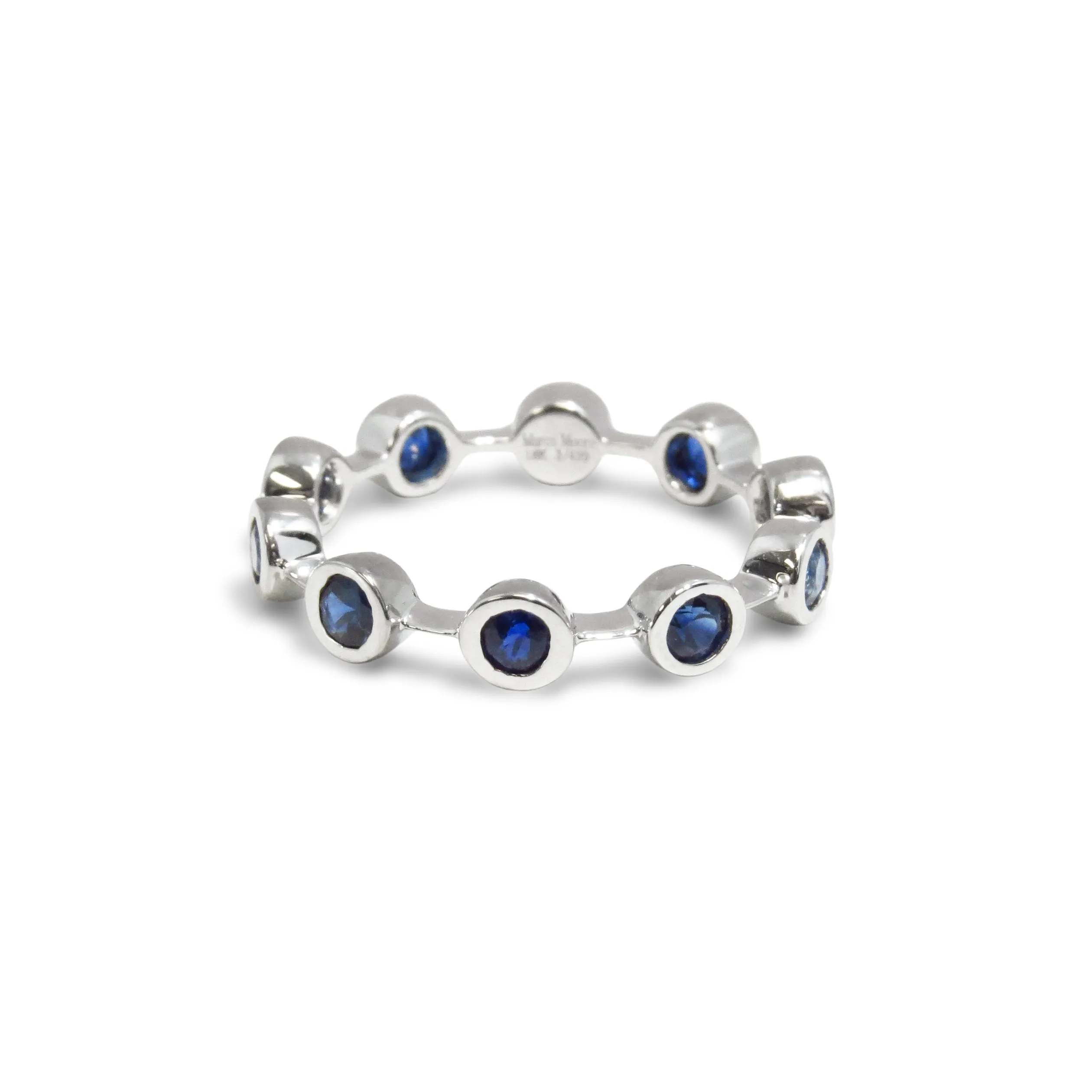 Blue Sapphire Eternity Band