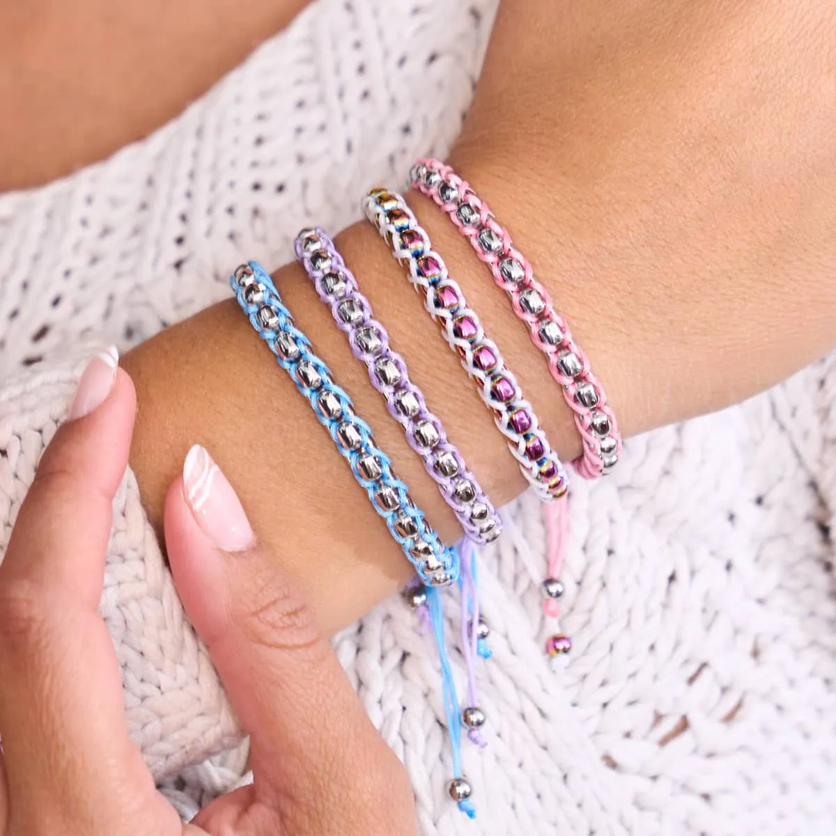 Bubblegum x Silver | Catena Links Bracelet