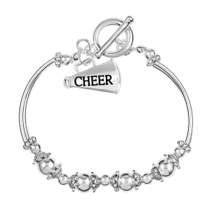 Cheerleading Megaphone Partial Beaded Bracelets