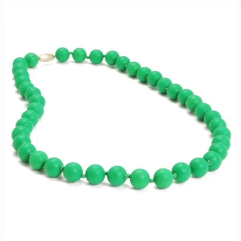 Chewbeads Jane Necklace in Emerald Green