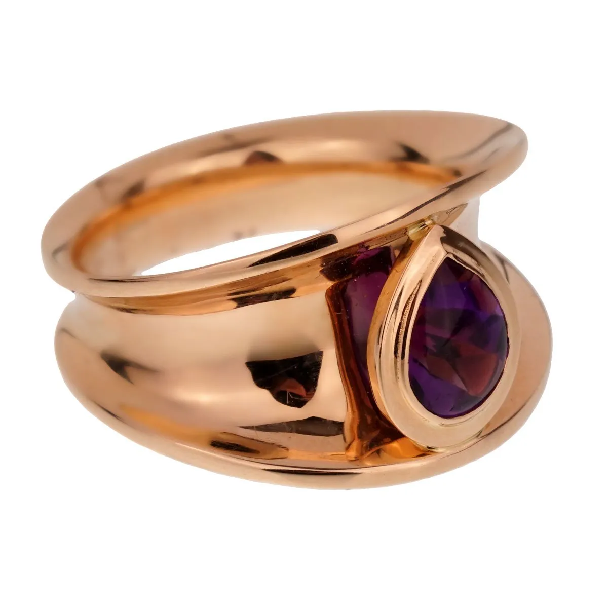 Chopard Imperiale Pear Amethyst Rose Gold Ring