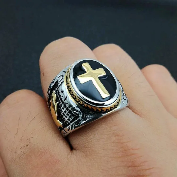 Christian Ring <br> Holy Cross Signet Ring