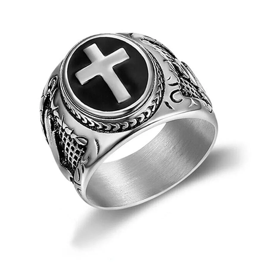 Christian Ring <br> Holy Cross Signet Ring