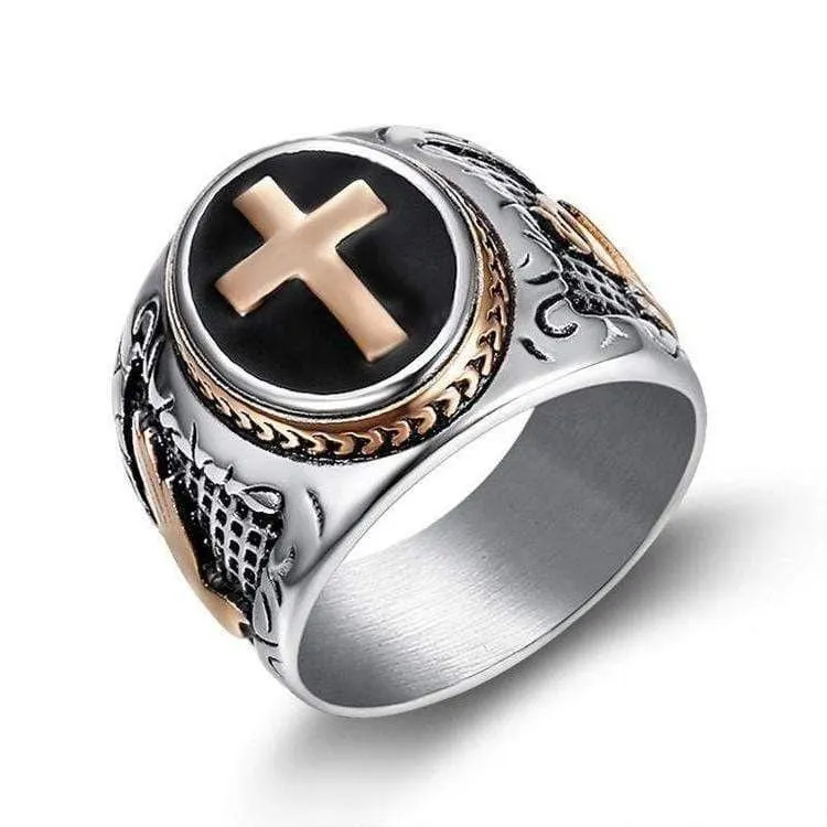 Christian Ring <br> Holy Cross Signet Ring