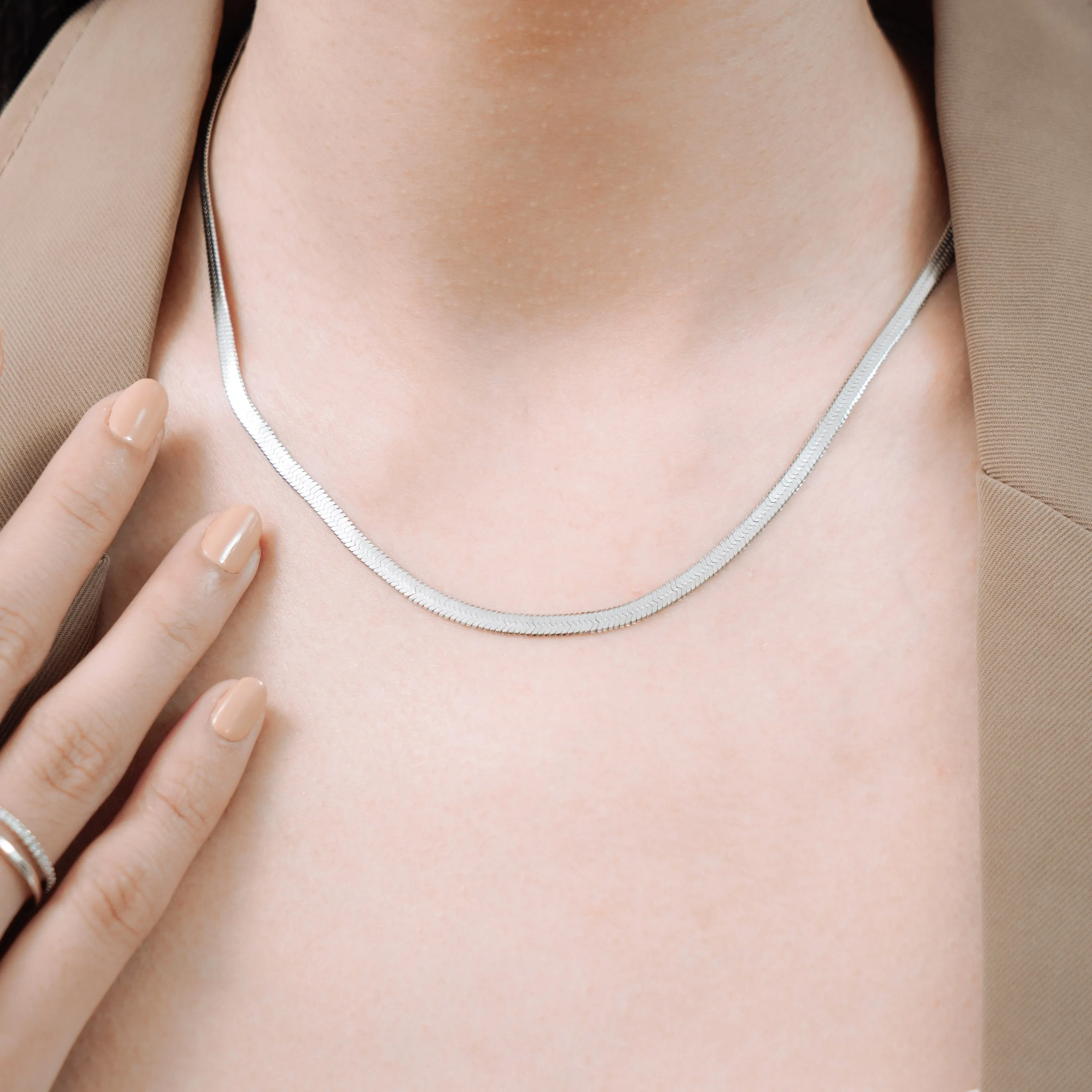 Classic Herringbone Necklace