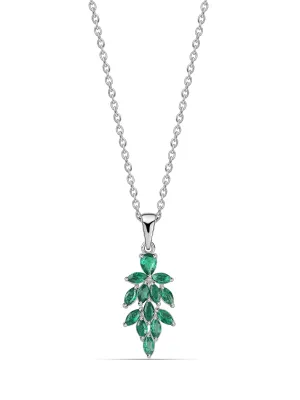 Cluster Emerald Pendant