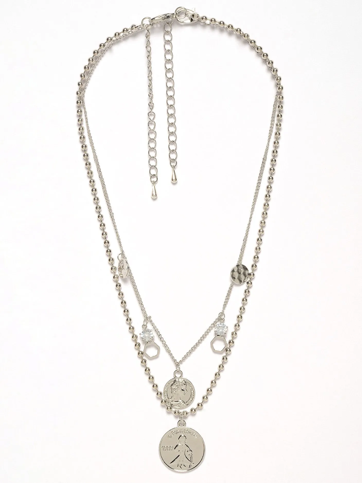 Coin and Diamante Necklace