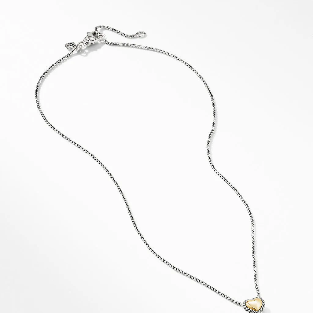 David Yurman Cable Cookie Classic Heart Necklace