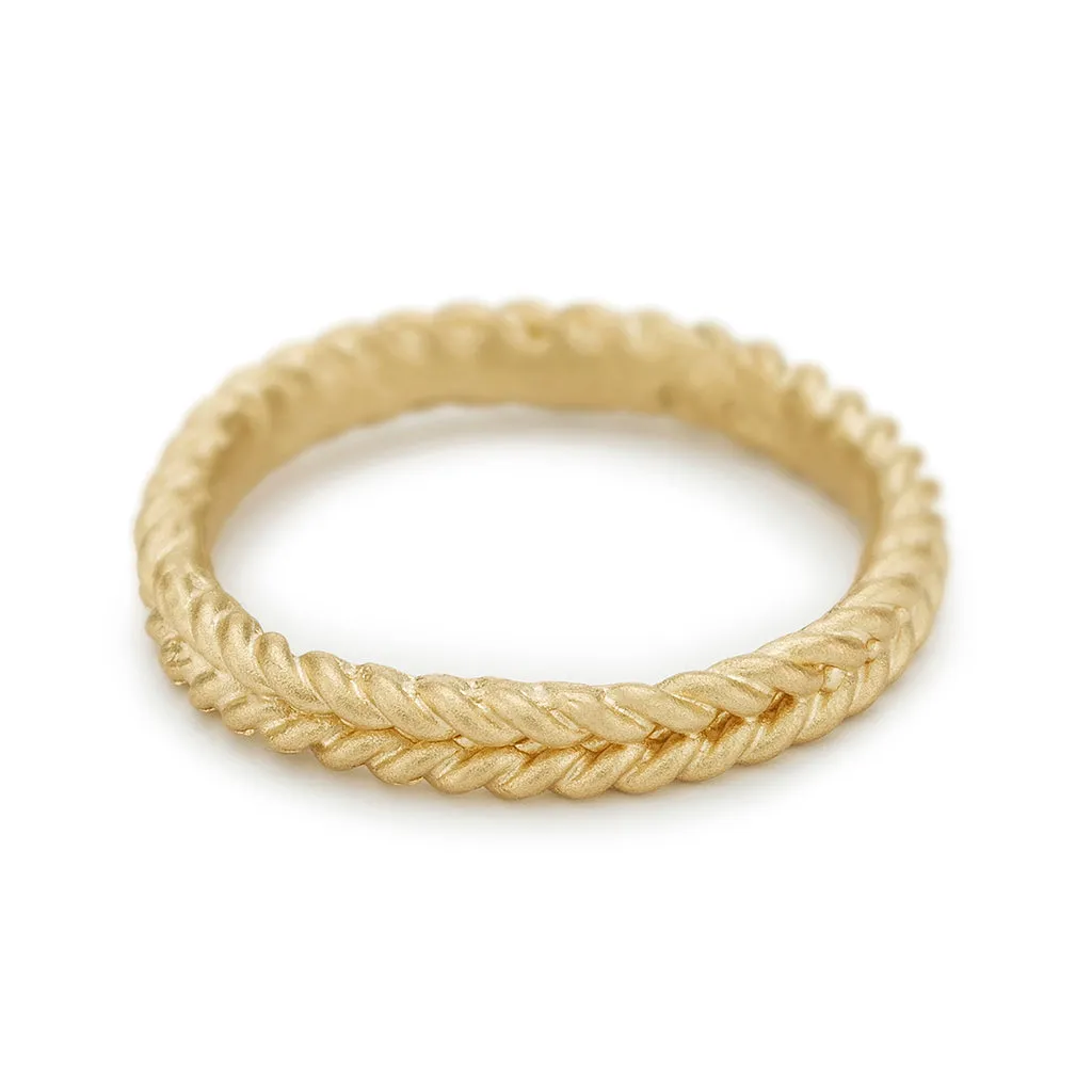 Double Rope Wedding Ring