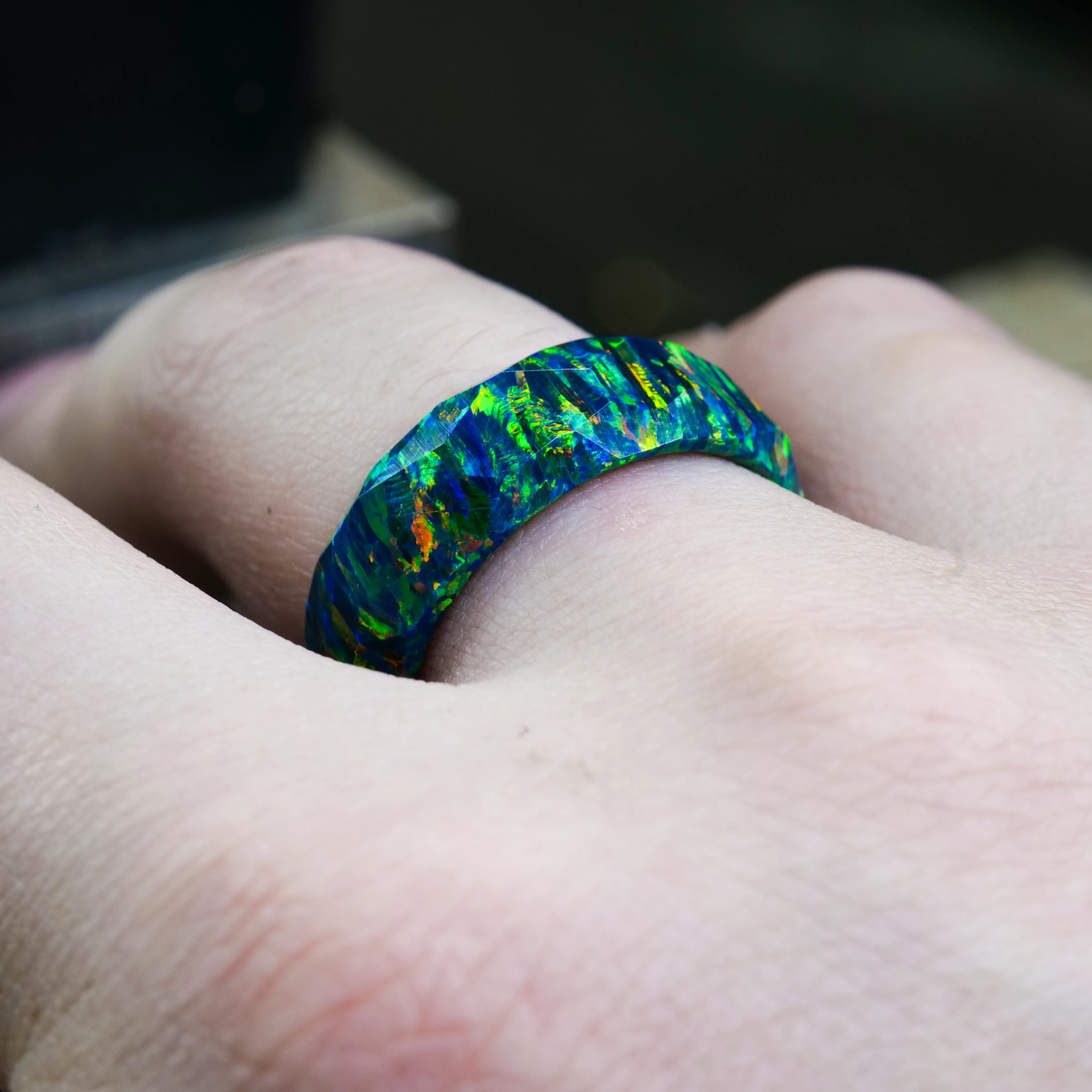 Dragon Scale Opal Ring