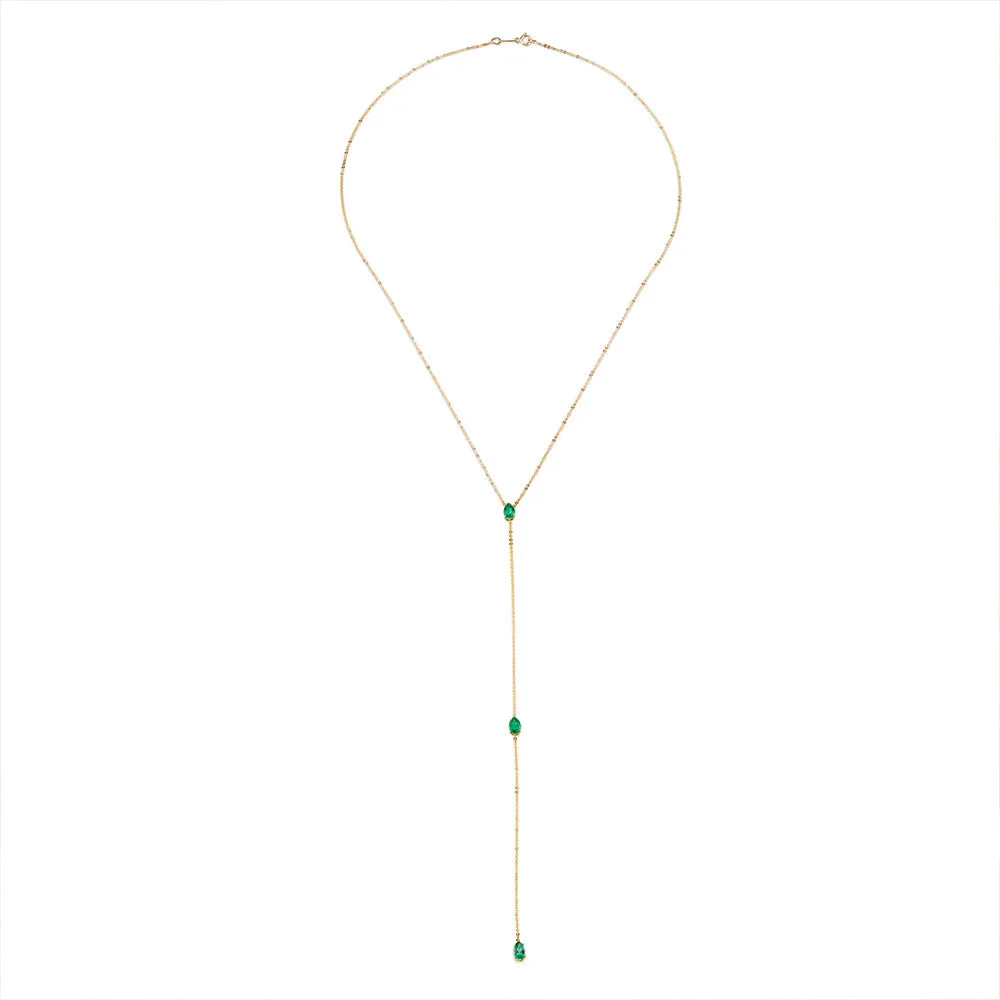 EMERALD PEAR LARIAT