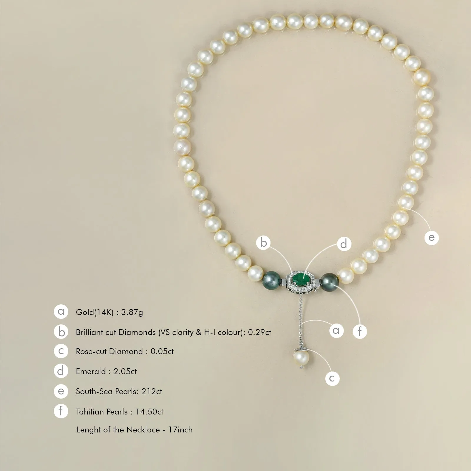 Emily South Sea Pearl Necklace