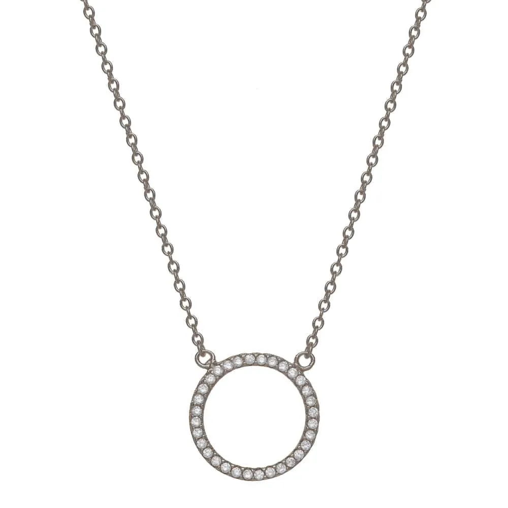 ETERNITY NECKLACE, BR STERLING SILVER