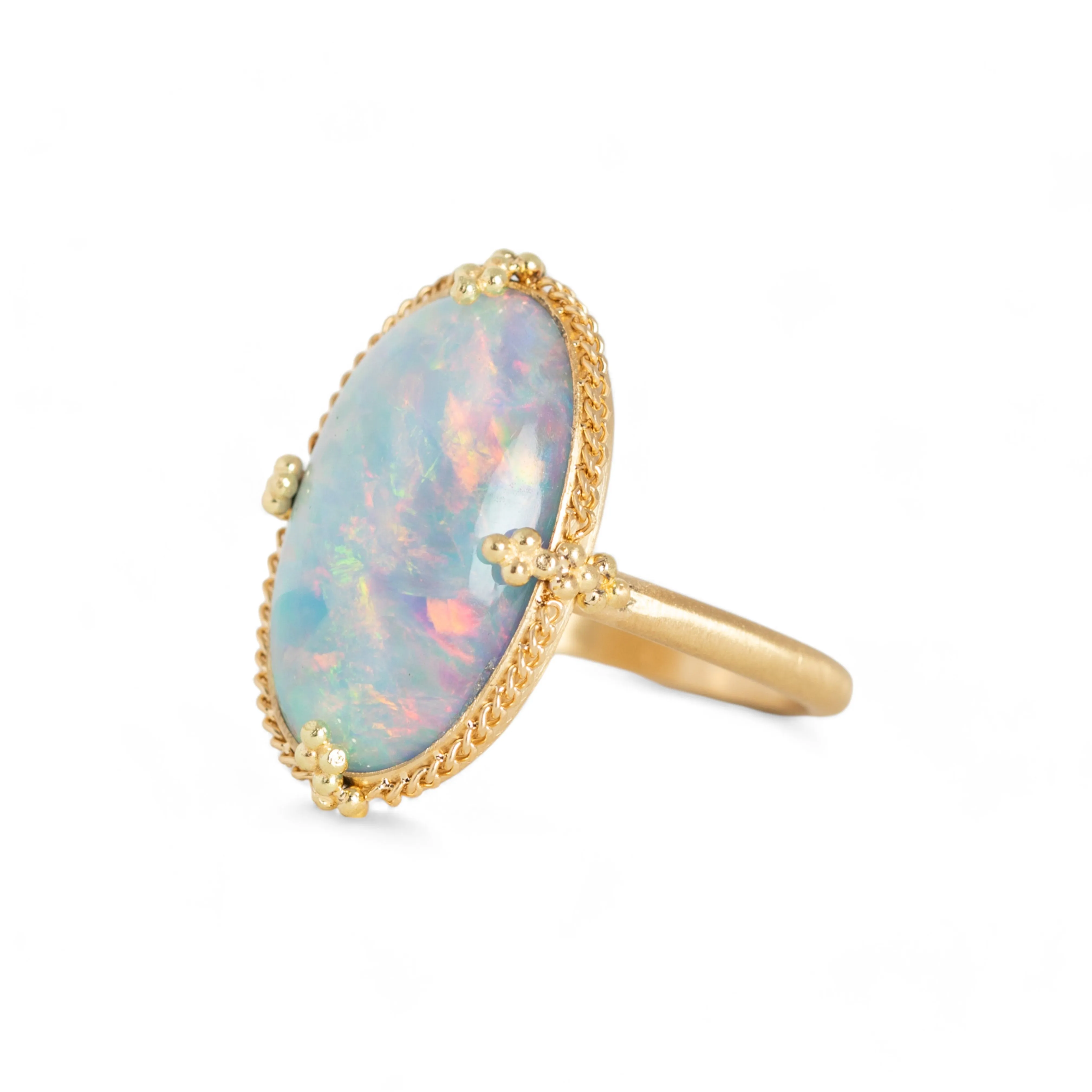 Ethiopian Opal Mirror Ring