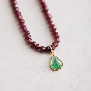 Garnet & Emerald Necklace