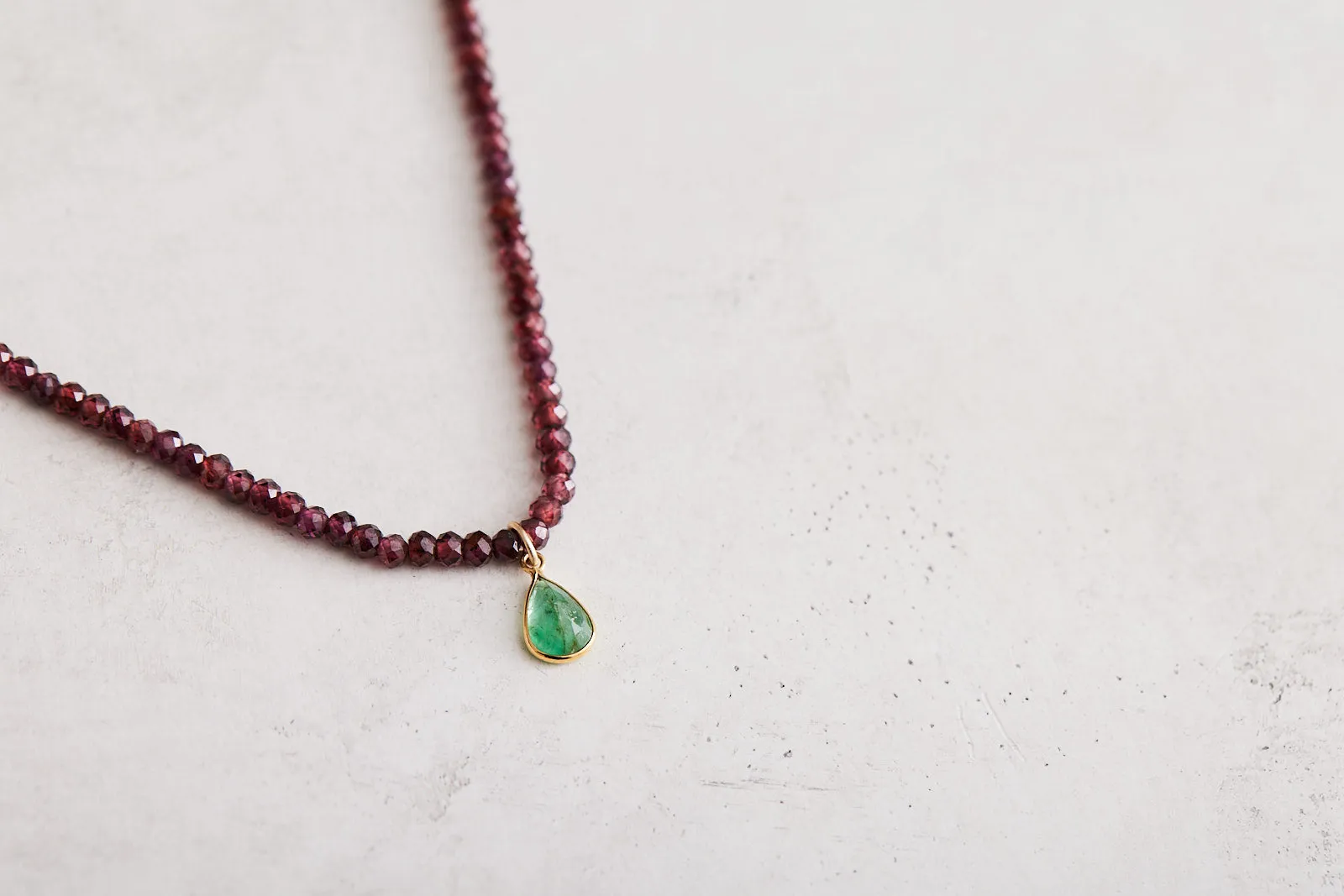 Garnet & Emerald Necklace