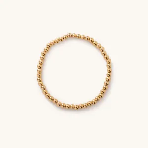 Gold Ball Bracelet 4mm