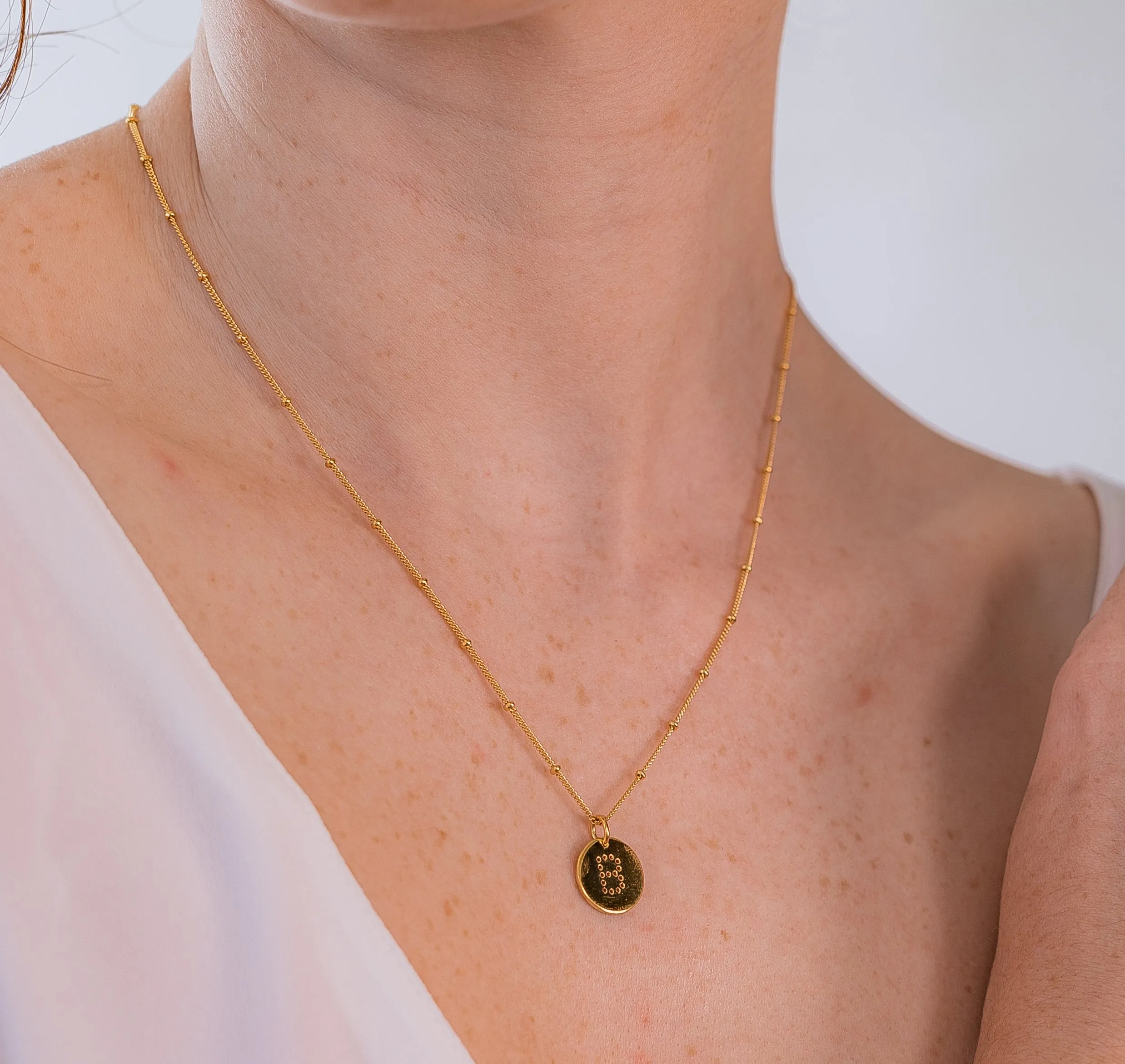 Gold Vermeil Alphabet K Necklace