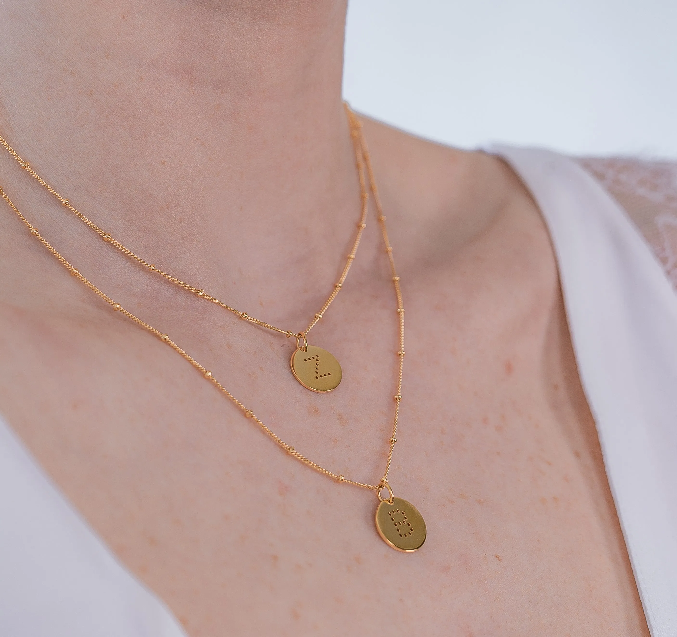 Gold Vermeil Alphabet K Necklace