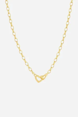 Gorjana Parker Heart Mini Necklace Gold