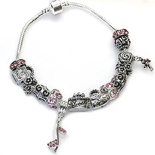 Happy Birthday Snake Chain Charm Bracelet European Style (9.0")