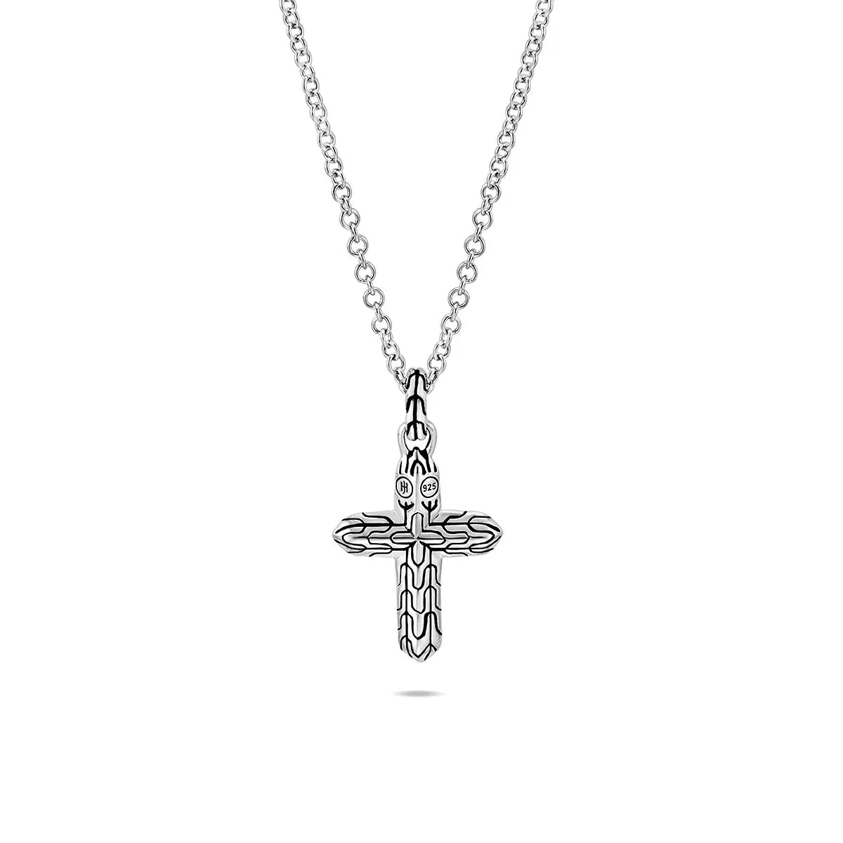 John Hardy Classic Chain Sterling Silver Cross Pendant Necklace