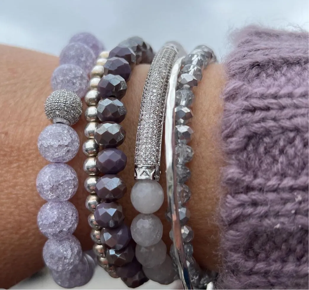 Lavender Bracelet Stack