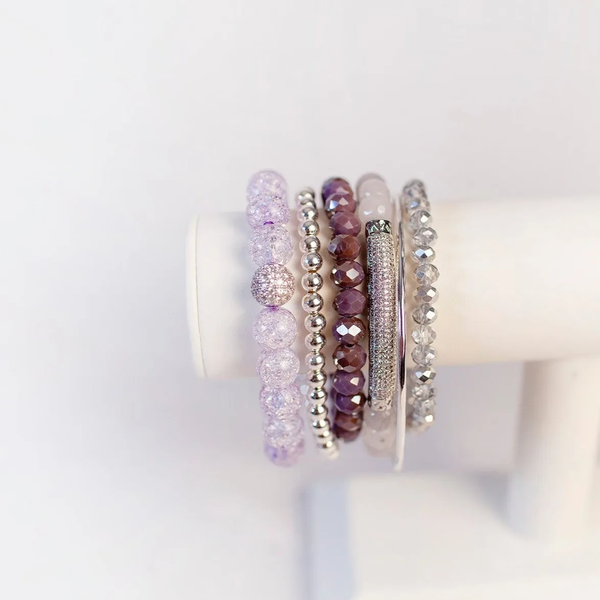 Lavender Bracelet Stack