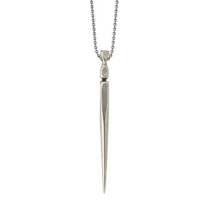 Long Sword Necklace in Silver