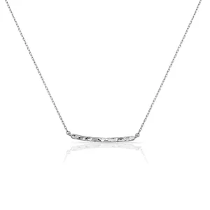 Loverly Hammered Bar Necklace