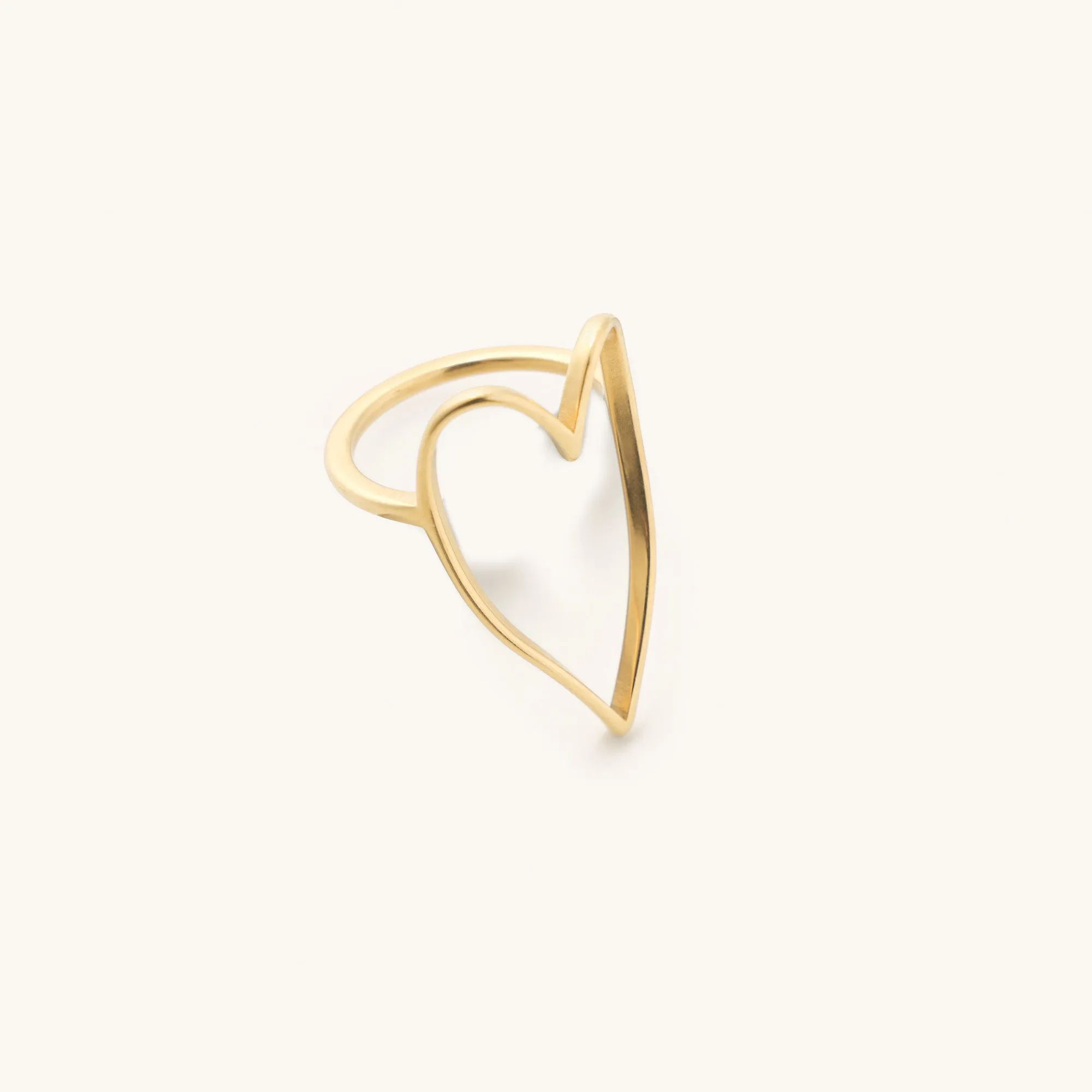 Lovie Gold Heart Ring- Waterproof